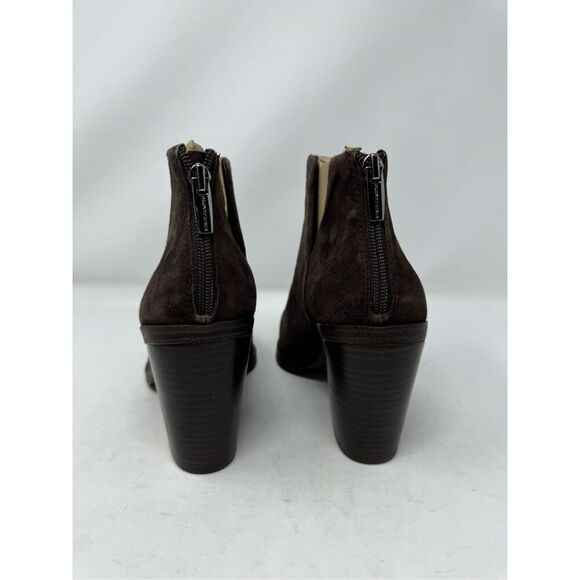 Vince Camuto Gigietta Suede Back Zip Chelsea Booties Brown Size 7.5 NWOB - Picture 5 of 14